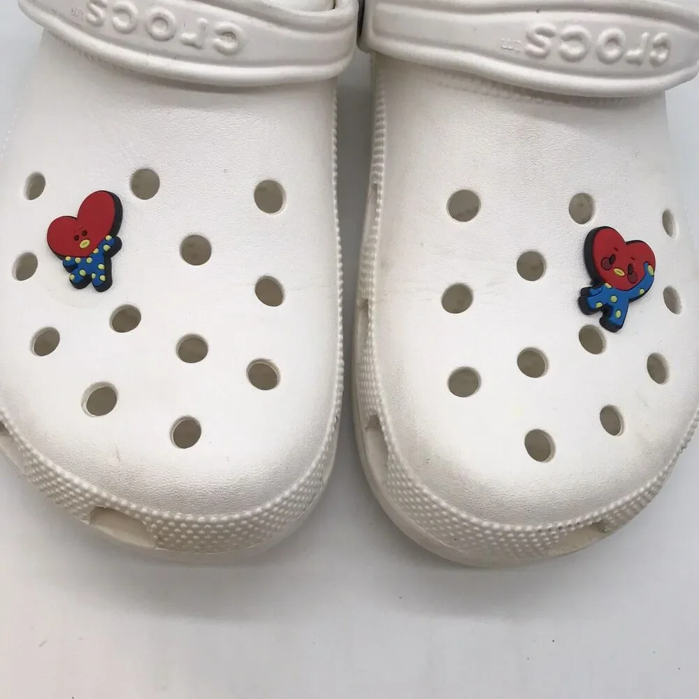 Crocs Classic White Clog Men's 9 - Women's 11 Comfort Shoe Slip On Nurse Sandal - Picture 2 of 12